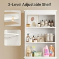 thumbnail image 6 of 65.9" Over the Toilet Storage Cabinet with 3 Adjustable Shelves – Rust-Proof for Laundry , White, 6 of 11