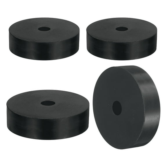 4Pack Thick Rubber Spacer, 2-3/4 Inch OD x 1/2 Inch ID x 9/16 Inch Thickness
