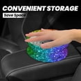 thumbnail image 4 of Wukai Glitter Rainbow Print Car Trash Can - Easy to Clean Hanging Garbage Bin - Removable Liner - Leak-Car Garbage Can - Waterproof Trash Can for Car and SUV, 4 of 7