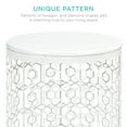 Best Choice Products Set of 2 Decorative Nesting Round Patterned Accent