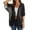 Black, variant on Clearance! Lisingtool Swimsuit Coverup for Women Women's Solid Color Fashionable Casual Chiffon Short Sleeved Up Khaki
