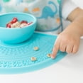 thumbnail image 6 of Bumkins Baby Feeding, Silicone Sensory Placemat, Baby Ages 6 Mos+ (Blue), 6 of 6