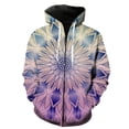 thumbnail image 1 of Sudadera con capucha y cremallera de mandala para hombre, divertida, con estampado 3D, estilo urbano, con capucha, chaqueta de manga larga, informal, para adolescentes, unisex, 1 of 6