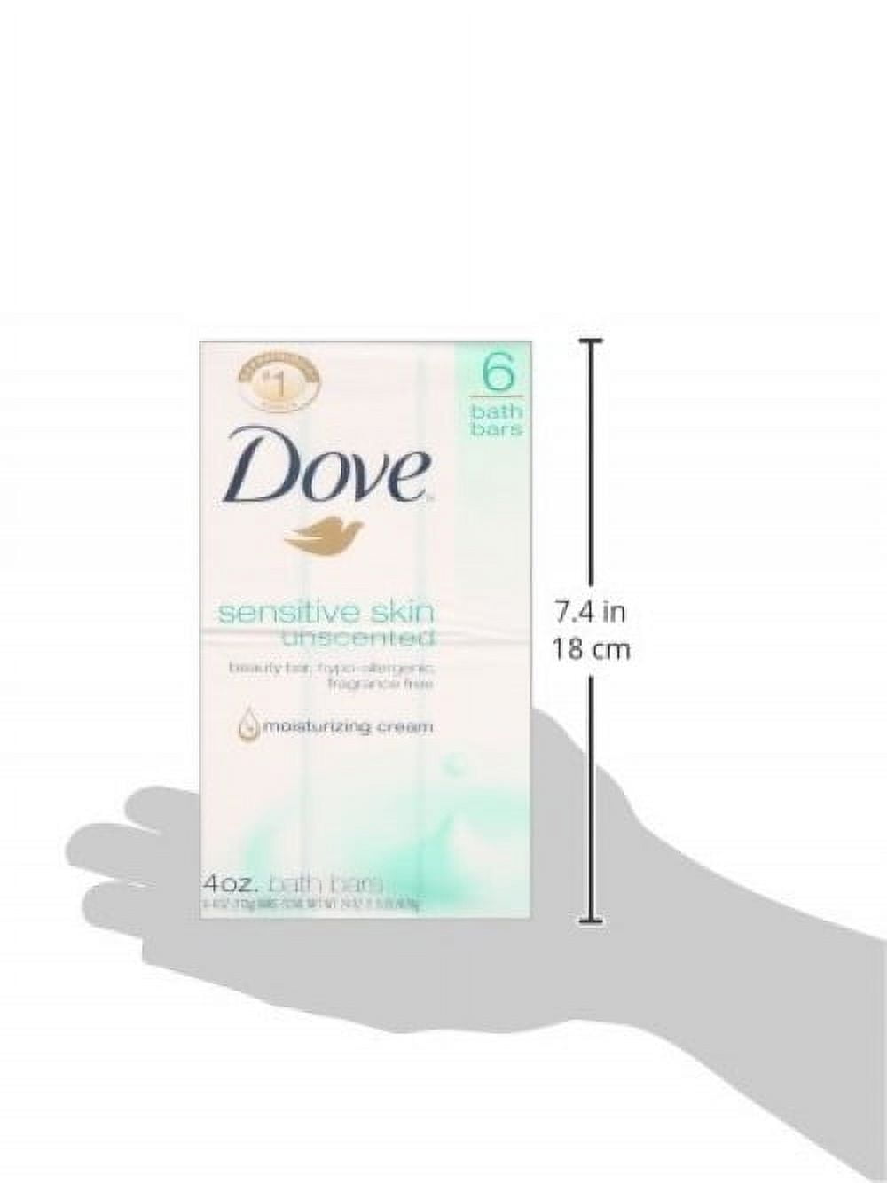 Dove Beauty Bar Seife 2 Stück – Besonders Rückfettend, Parfümfrei, Für Sensible Haut