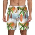 thumbnail image 2 of Picia Gnome and Surfing pattern Mens Swim Trunks with Compression Liner Stretch Beach Shorts Quick Dry with Zipper Pockets No-Chafing Board Shorts-3X-Large, 2 of 9