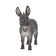 thumbnail image 2 of Figura de burro gris de pie de Hi-Line Gift Ltd., color marrón, 2 of 8