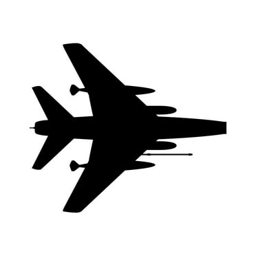 Top View F-100 Super Sabre Sticker Decal Die Cut - Self Adhesive Vinyl - Weatherproof - Made in USA - Many Color and Sizes - f100