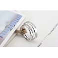 thumbnail image 2 of Anillo de pareja de plata 925, anillo para hombre y mujer, con incrustaciones de circón, tamaño ajustable, anillos de boda, 2 of 4