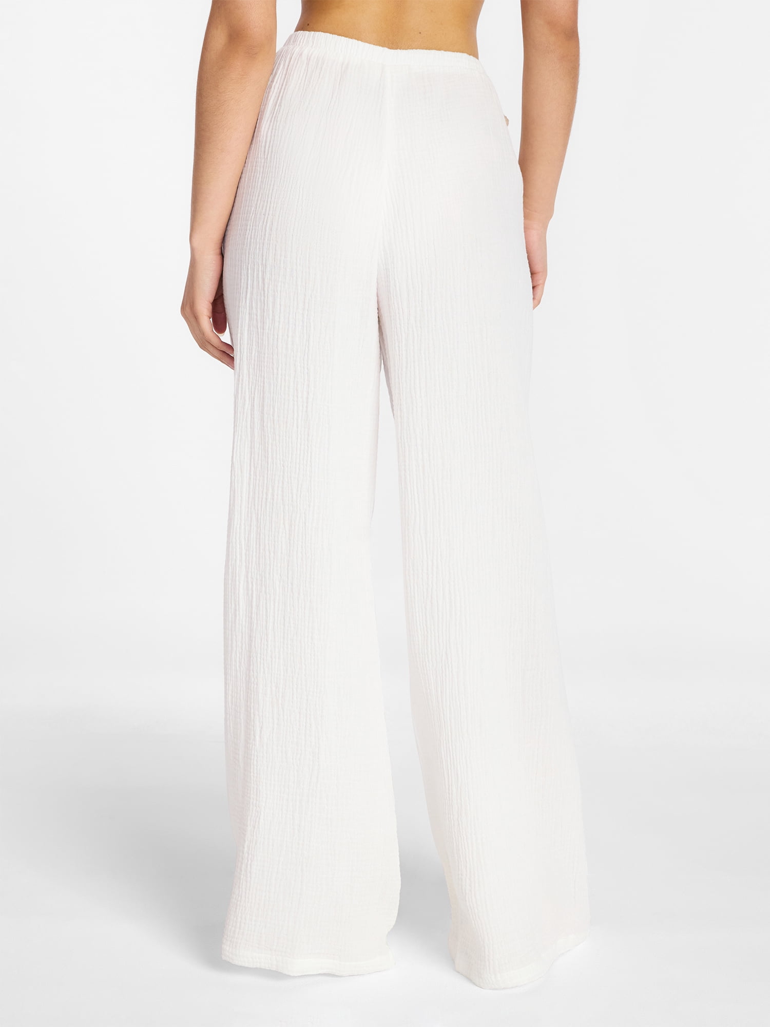 No Boundaries Side Tie Gauze Beach Pants, Women's XXS-XXL