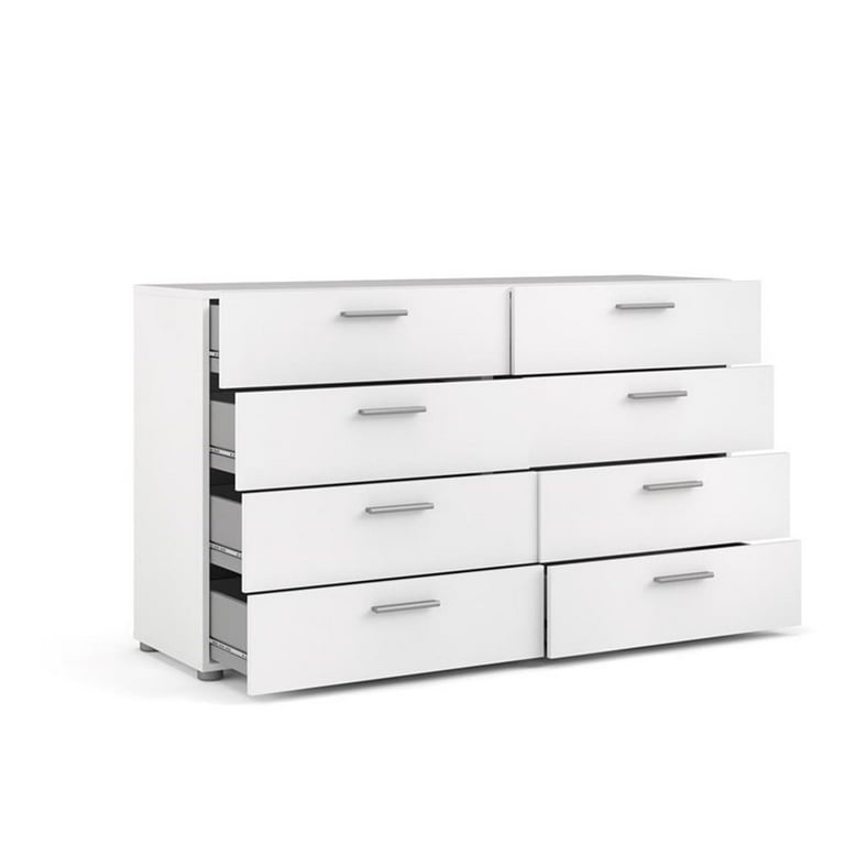 Amazon.com: weselon White 3 Drawer Dresser Set of 2, Wide