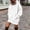 White, variant on IUYRTFE Women's Oversized Drop Shoulder Hoodie Dress Long Sleeve Pullover Sweatshirt Dress with Pocket