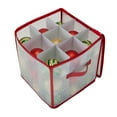 thumbnail image 6 of Simplify 27-Count Ornament Organizer Bin in Red, Plastic, 6 of 11