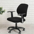 thumbnail image 6 of LQCrafK Office Chair Covers, Elastic Stretch Computer Chair Seat Slipcovers Super Fit Anti-dust Desk Seat Cover Spandex Removable Washable Kitchen Chair Protective Cover, 6 of 7