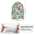 thumbnail image 2 of Lsque Flowers and Cactus Pattern Knitted Beanie, Unisex Winter Hat, Knit Hat Winter Beanies Thick Fisherman Beanies Cuffed Plain Skull Caps, 2 of 6