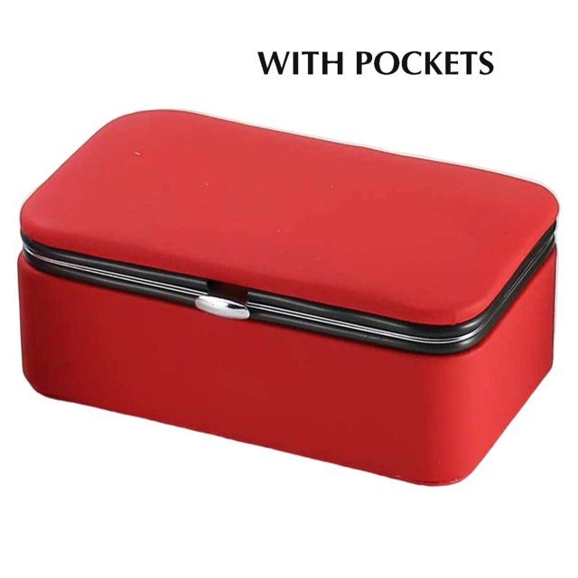 Ear Clips Finishing Jewelry Box Premium Material Storage Case for Stud Earrings Rings Necklaces