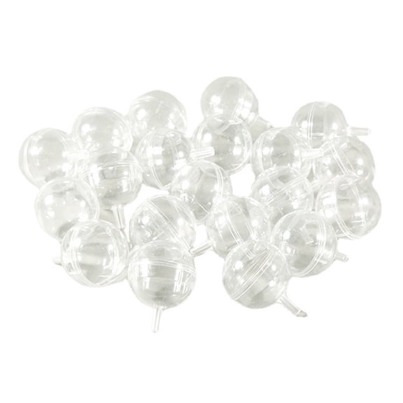 20Pcs Clear Chocolate Holder Plastic Candy Bouquet Box Flower Packaging Support Rack Round Candy Wrappers Case Gift