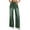 Army Green, variant on Women's Wide Leg Jeans Casual Drawstring Elastic Waist Baggy Vintage Denim Pants