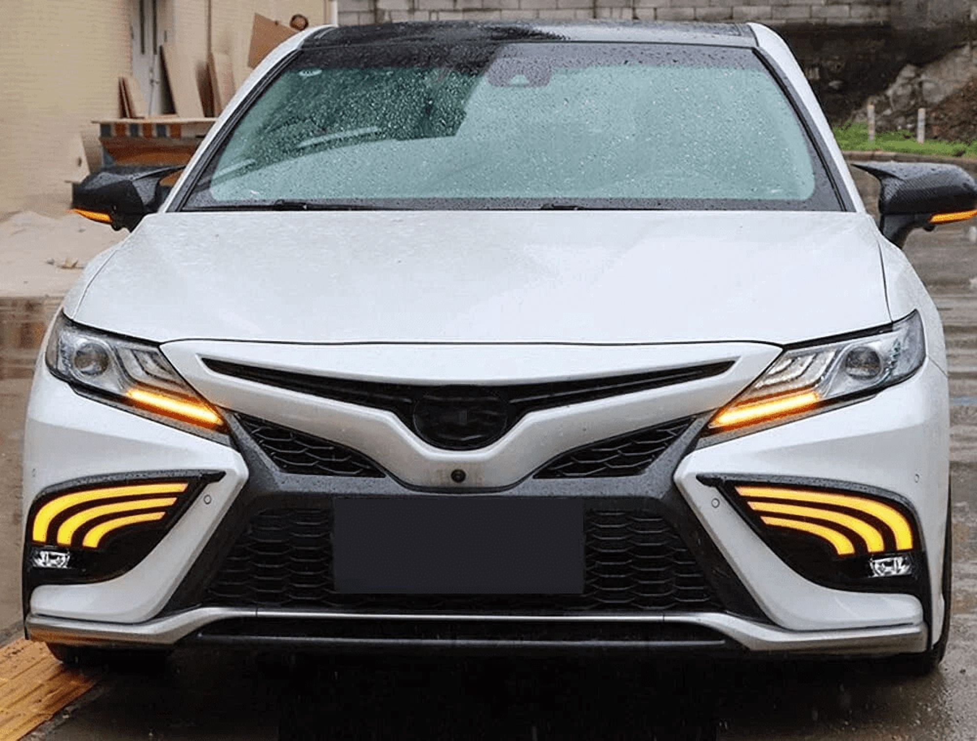 Woudy LED DRL Daytime Running Fog Lights for Toyota Camry SE XSE 2021-2024