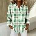 thumbnail image 4 of Cutuoiiu Women's Casual Lapel Button Shirts Loose Business Long Sleeve Tops Gifts, 4 of 7