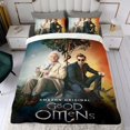 thumbnail image 4 of Buenos Presagios Conjunto de sábanas temático, trío de piezas, cómodo y amigable con la piel, diseño único, regalo de decoración para el hogar para familiares, amigos y fans,173cm *218cm, 4 of 6