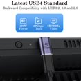 thumbnail image 4 of Adaptador AuVipal USB C macho a hembra en ángulo recto de 90 grados, 4 of 7