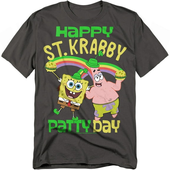 Spongebob T-Shirt St Patrick'S Day St. Krabby Patty Day Unisex Graphic Tee for Men & Women