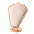 thumbnail image 4 of Esquirla Necklace Display Stand Chain Rack Mannequin Model for Store Bedroom Showcase Beige Suede, 4 of 8