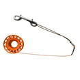 thumbnail image 1 of Aluminum Alloy Finger Reel Spool & 15m/30m Line, Double Dual End Clip For Scuba Diving Dive - Choose Reel Orange, 1 of 8