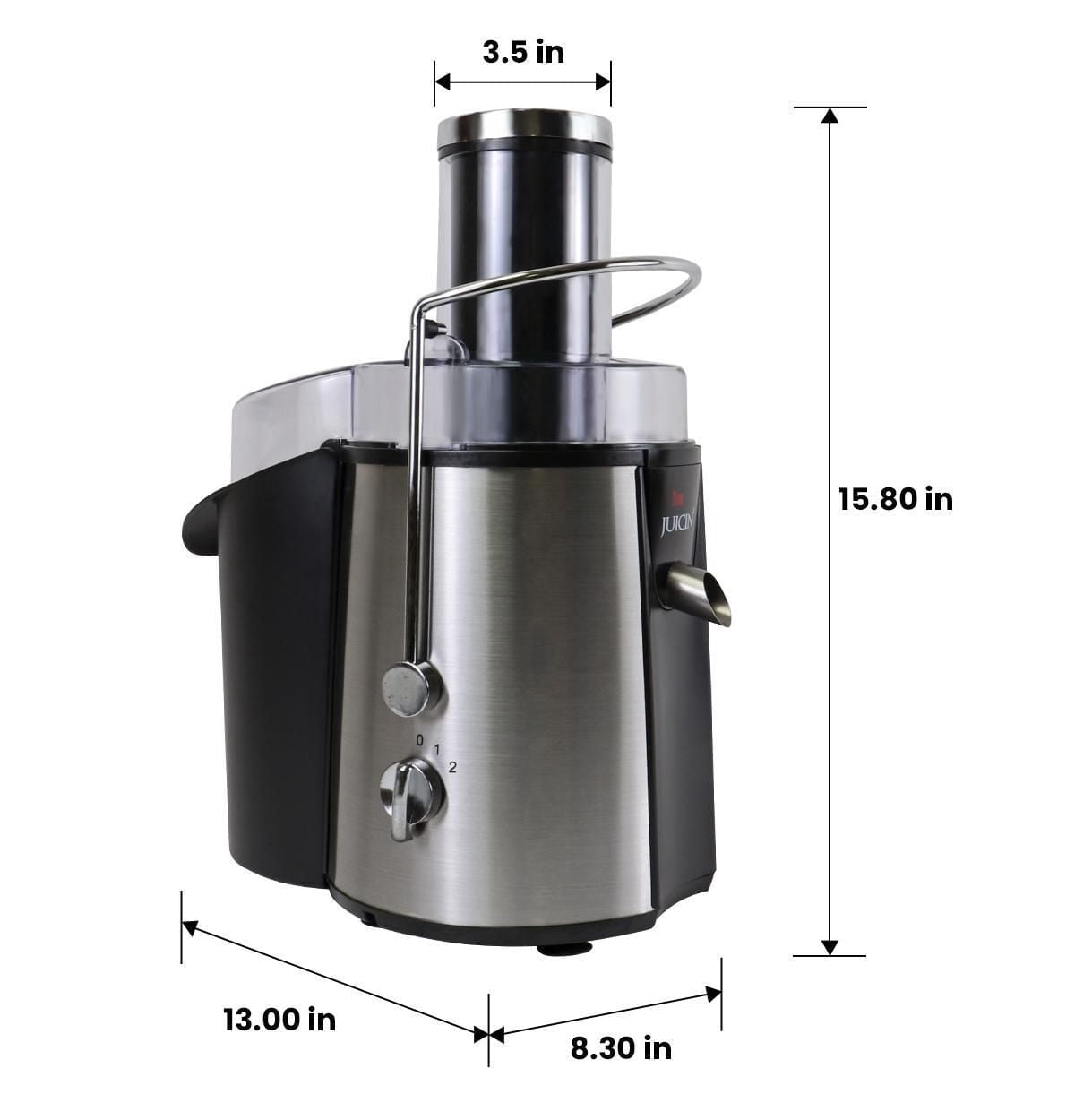 Total Chef 700W Juicin' Power Juicer, Surgical Steel Blade for Fast & Efficient Juicing