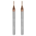 thumbnail image 1 of 2uds Cuadrado Nariz Extremo Molino 4mm Vástago 1mm x 6mm AlTiSin Recubierto Sólido Carburo 4 Flautas Extra Largo Fresado para Inoxidable, 1 of 6
