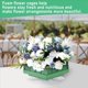 thumbnail image 5 of Jaula de Espuma Floral con Soporte Cuadrado para Bloques de Espuma de Flores, Bloques de Espuma Floral para Arreglos de Flores Artificiales 4 Piezas, 5 of 5