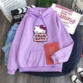 thumbnail image 2 of 2024 nuevas sudaderas informales para mujer Sanrio Hello Kitty Kawaii Tops para mujer lindas sudaderas con capucha moda Harajuku mangas largas talla grande, 2 of 4