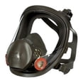 thumbnail image 2 of Mascarilla facial integral de seguridad 3M 142-6800, reutilizable, gris, 2 of 8
