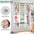 thumbnail image 3 of Yayeee Window Curtains Light Filtering 63"x42" Grommet Panel Pair Home Living Room Decor, Strawberry Ice Cream Pattern, 3 of 7