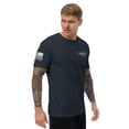 thumbnail image 4 of IRON SHARPENS IRON Fitted mens T-shirt (Midnight Navy, S), 4 of 4
