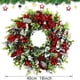 thumbnail image 3 of Ganfancp Guirnalda de Navidad Escena Casera Puerta Colgante Adornos de Aguja Campanas de Navidad Colgantes Adornos Colgantes Ofertas y Liquidaciones 1X Corona de Navidad, 3 of 6