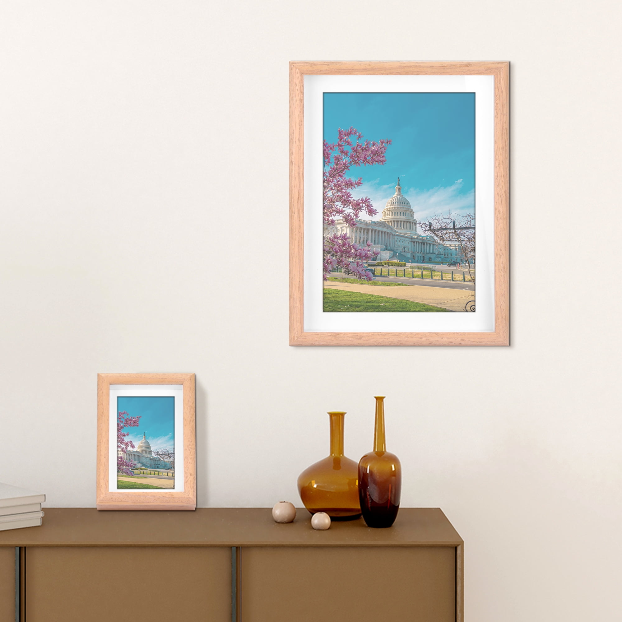 Unique Bargains Picture Frame for Photos Modern Frames 6x8