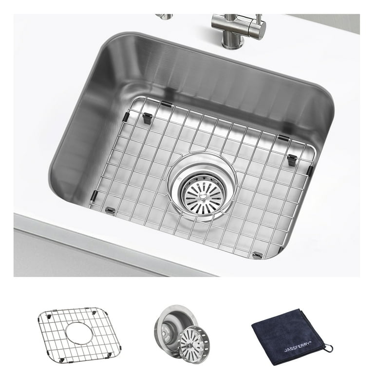 JASSFERRY Undermount Kitchen Sink Single Bowl 18 1 2 Inch 18.5