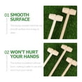 thumbnail image 4 of Viveous Wooden Breakable Mallet: 15Pcs Small Wooden Mallets Kids Pounding Toys Hammers for Breakable Heart Chocolate Lobster, 4 of 10