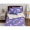 thumbnail image 3 of NTBED 3pcs Kids Comforter Sets Zipper Bedding Set for Girls,Twin Kid Bedding Set Rainbow Comforter Unicorn Bedding Set for Kid,All in one Zipper Bedding(Purple,Twin), 3 of 8