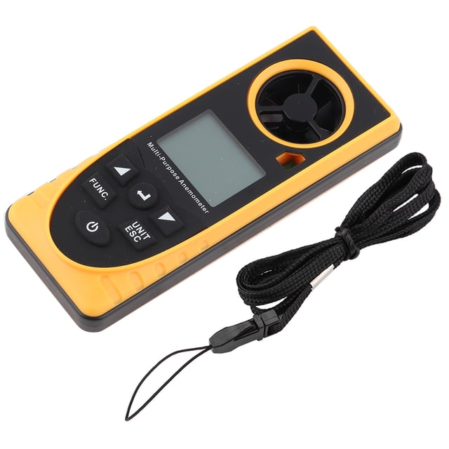 Anemómetro digital con pantalla LCD multifuncional GM8910, medidor de velocidad del aire y del viento