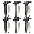 thumbnail image 3 of ECCPP UF553 6 ignition coils with 6 iridium Spark Plugs for ford for Lincoln Edge Flex F150 Explorer Fusion Taurus MKS MKX MKZ CX-9 3.5L 3.7L V6 2007-2017 DG-520 UF553 UF-553, 3 of 6