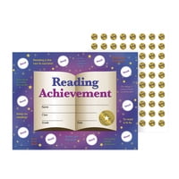Hayes Reading Achievement Stick-To-It Reward Certificates, 30 Sheets, 320 Seals