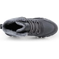 thumbnail image 4 of Bottes de Neige pour Hommes Hiver Chaudes Doublure en Laine Extérieur Antidérapant Lacets Imperméables Mode Randonnée, 4 of 5