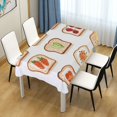 thumbnail image 3 of Yayeee Tablecloths for Rectangular Tables 60 x 60 inch Party Table Cover, Various Toasts, 3 of 6