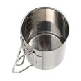 thumbnail image 2 of Taza de Camping de Acero Inoxidable con Tapa, Taza de Camping Plegable para prevención de óxido, para Senderismo al Aire Libre, 500 ml, 2 of 12