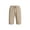 Khaki, variant on Men's Linen Shorts Casual Classic Fit Short Drawstring Summer Beach Shorts with Pockets