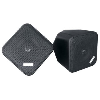 Pyle Home PDWP5BK - 5 Inchs Weatherproof Indoor/Outdoor Full Range Two-Way Speaker Enclosures (Black)