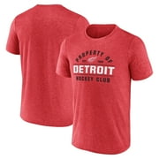 Men's Fanatics Heather Red Detroit Red Wings Property Of T-Shirt