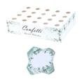 thumbnail image 1 of Conos de confeti y caja de soporte Bandeja decorativa Pétalos de flores secas Conos de confeti 20 hoyos verde, 1 of 9